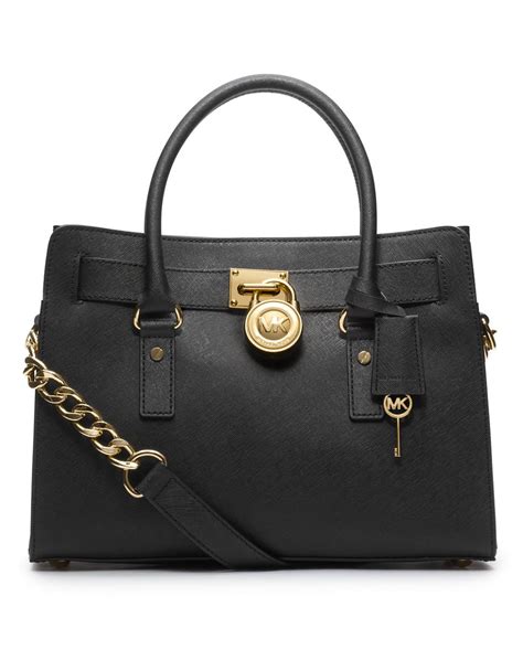 michael kors black leather eatch|genuine leather Michael Kors purse.